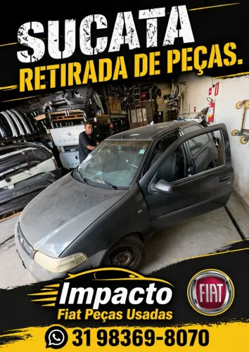 Peças de Sucata Automotiva Palio 1.0 16v 2001 Motor Câmbio Lataria Suspensão Acabamento