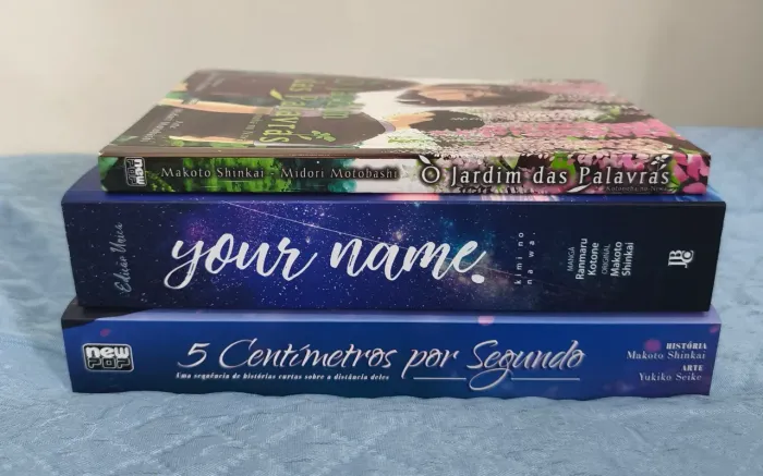 Coleção Mangás Your Name, Jardim das Palavras e 5 centímetros por segundo - Makoto Shinkai