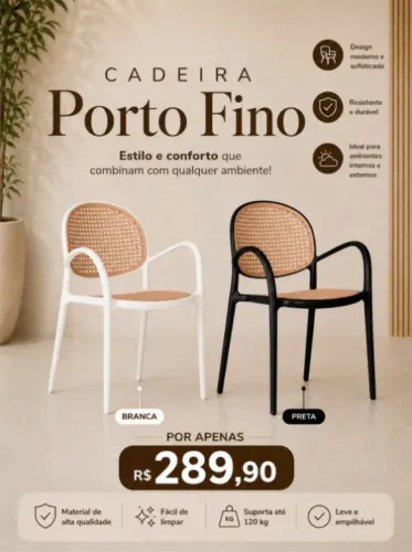 Cadeiras polipropileno a partir de 139,00 