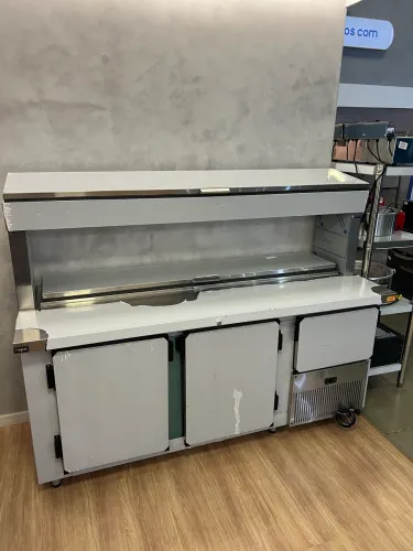 Balcão condimentadora 2m dupla nova pronta entrega 