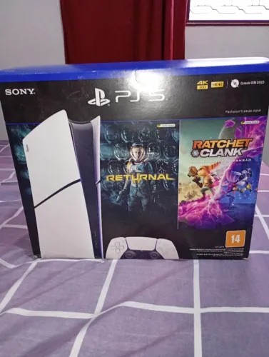 Caixa vazia para Playstation 5 Digital.