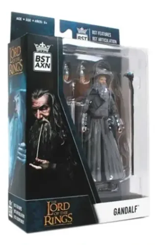 Boneco Gandalf Senhor Dos Anéis Articulada Bst Axn 5 Lotr