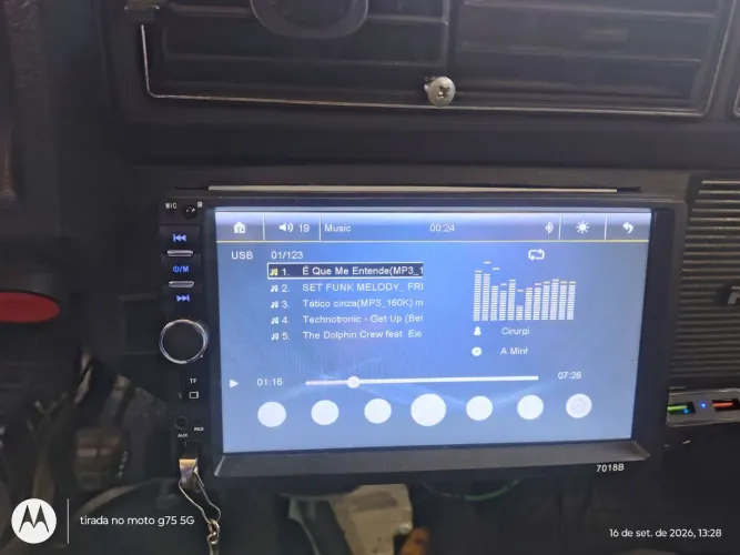 Rádio automotivo 1 Din