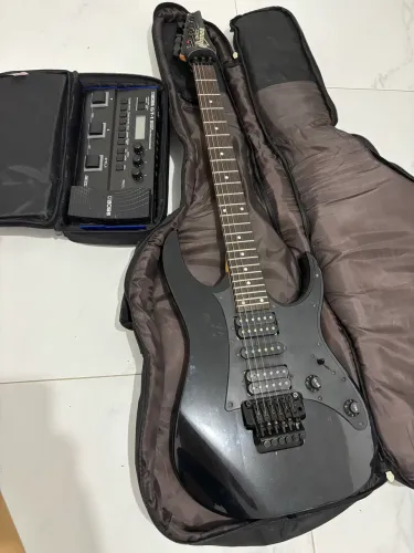 Ibanez Gio Grg250-P Black + Pedaleira + Acessórios