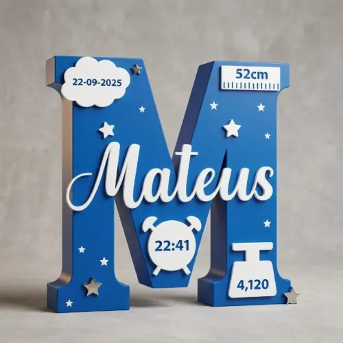 Quadro de Nascimento Personalizado