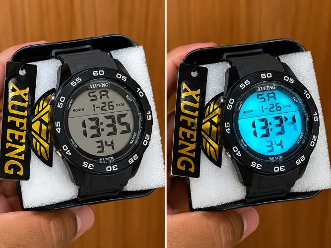 Relógio Esportivo XUFENG WR50M à Prova d?Água