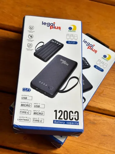 Power Bank 12.000 de capacidade novo
