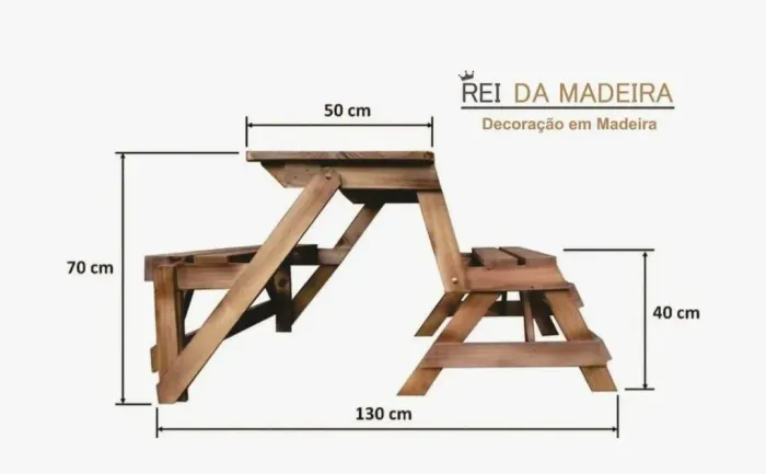 Mesa de madeira mdf
