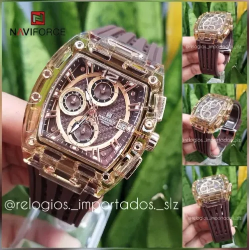 Relógio Masculino NAVIFORCE - Pulseira de SILICONE - GARANTIA - ENTREGA Facilitada
