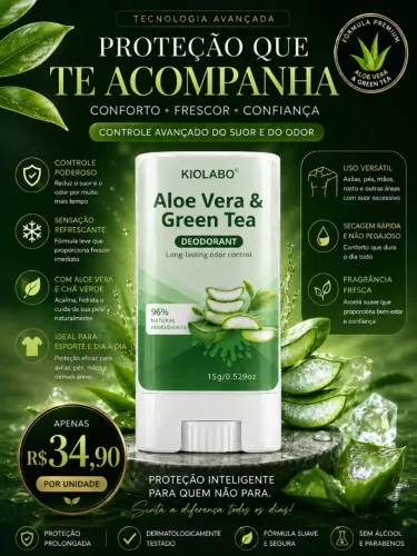 ? Desodorante Aloe ? Frescor & Proteção para o Dia Todo