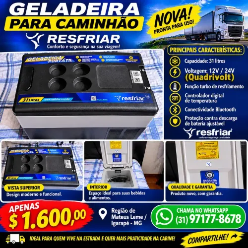 Geladeira Resfriar 31L Quadrivolt