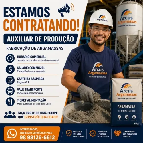 Auxiliar de Produção - Olho d'água