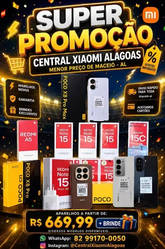 Xiaomi Poco X8 Pro Max 5G, Poco X7 Pro 5G e Diversos Modelos Disponíveis