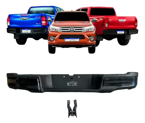 Parachoque Traseiro Toyota Hilux 2016 2017 2018 A 2025 Preto