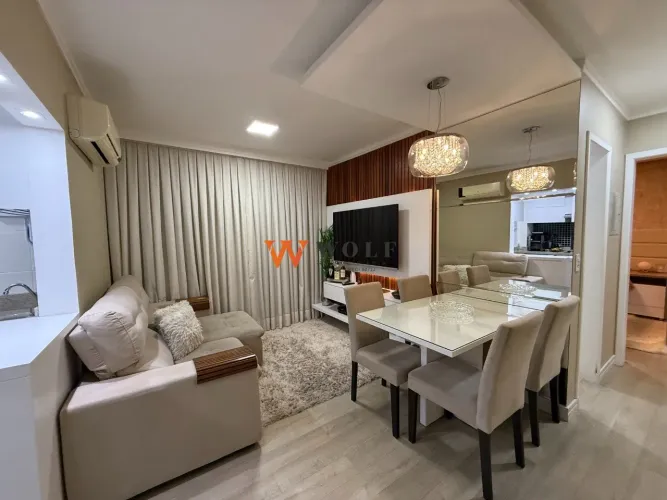 Apartamento mobiliado de 1 dormitório à venda no Balneário do Estreito, Florianópolis