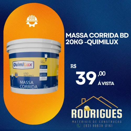 MASSA CORRIDA BALDE 20KG PREMIUM PVA QUIMILUX  