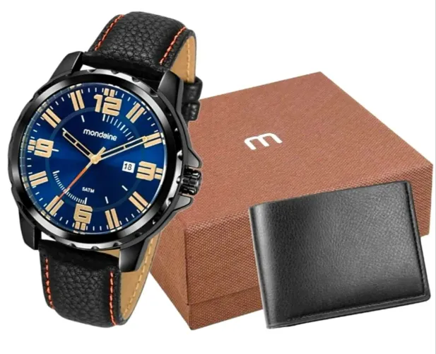 Relógio Mondaine + Carteira 99383gpmvph3