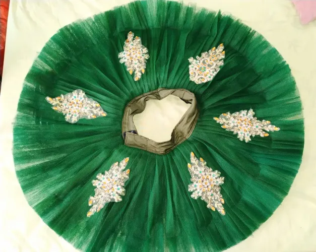 Tutu prato para ensaio de ballet (Esmeralda)