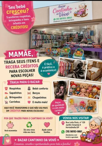 Bazar infantil Cantinho da vovó 