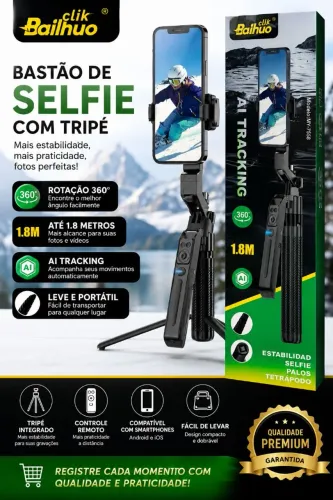 Estabilidad selfie Palos tetrapodo ! 1.8m rotação 360