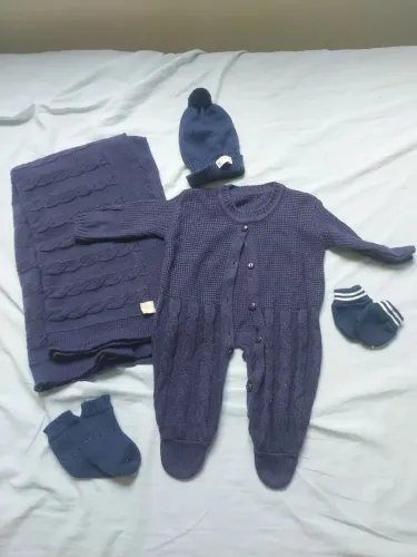 Saída de maternidade (azul marinho)