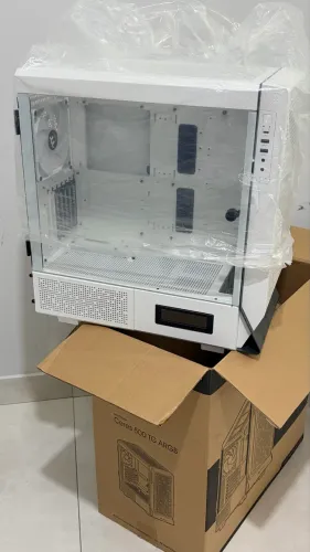 Gabinete Ceres 500 TG ARGB + kit tela lcd painel 