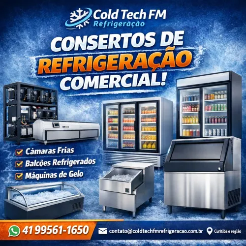 Serviços de refrigeração comercial é industrial.