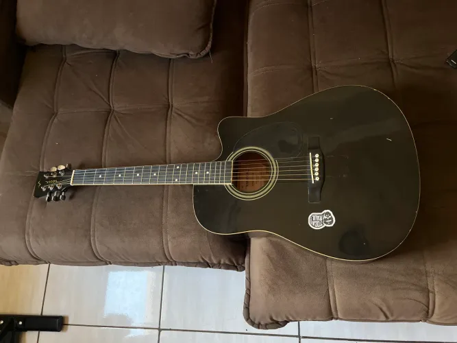 Violão Vogga Preto Aço