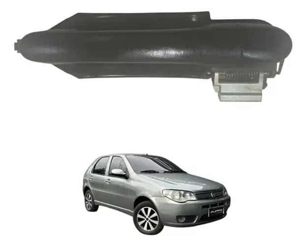 Maçaneta Externa Porta Traseira Direita Fiat Palio 2011 Preto Traseira