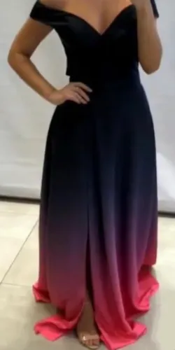 Vestido ombro a ombro festa