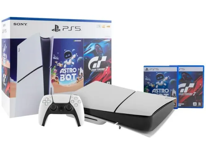ESTADO DE NOVO!! Playstation 5 Slim 1TB Com Leitor (Aceito Cartão)