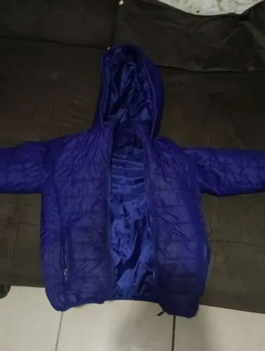 Jaqueta Puffer Infantil Azul Escuro (Bobojaco) - Tamanho 10