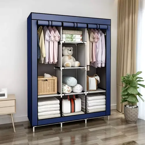 Guarda Roupa Portátil Azul