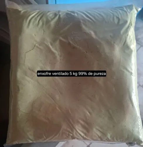 Enxofre ventilado 99% de pureza saco com 5 kg r$ 150
