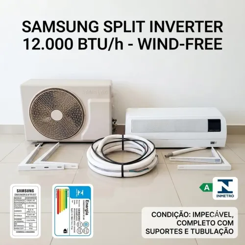 Ar Condicionado Samsung WindFree Inverter 12k BTUs Completo 220v usado