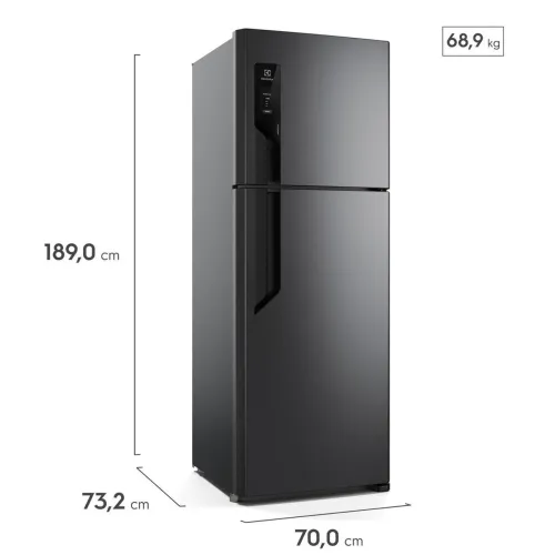 Refrigerador Eletrolux Frost Free, 480 LT Black inox Nova Na Embalagem 220 VTs.