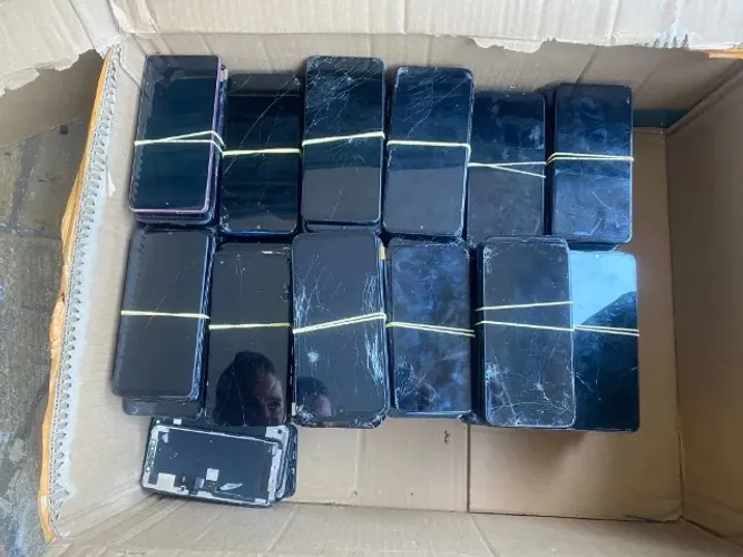 lote de 320 telas de celular para troca de vidro 