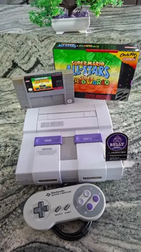 SUPER NINTENDO FAT + CONTROLE ORIGINAL + CARTUCHO NA CAIXA - ESCOLHA O SEU !