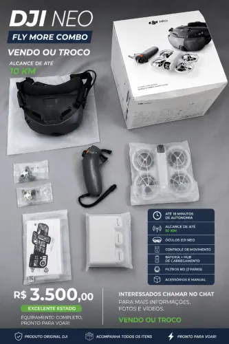  DRONE DJI ZERO + ÓCULOS FPV - COMPLETO PRONTO PRA VOAR E GANHAR DINHEIRO 