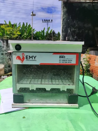 Chocadeira 20 Ovos De Galinha Rolagem Automática E Ovoscópio - Emychocadeiras