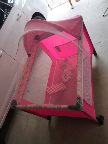 Berço portátil cosco rosa multifuncional