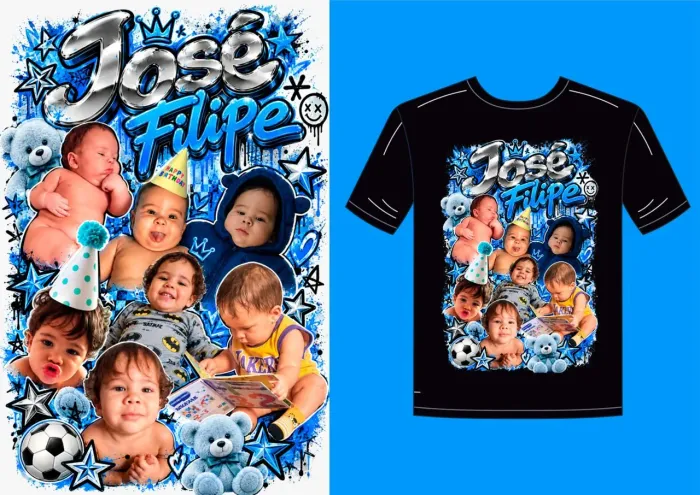 Camisa personalizada 3D
