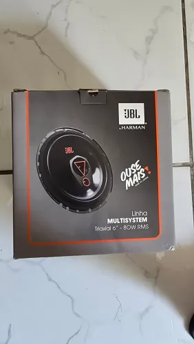Par alto falante JBL multisystem 6TRMS80 Triaxial 6 Pol 160w cor preto