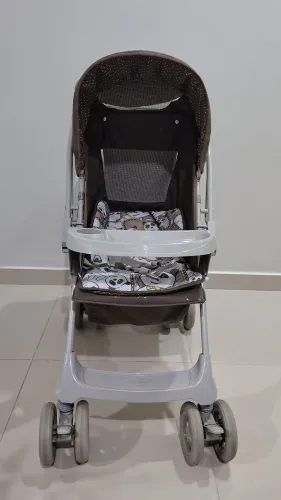 Carrinho de bebê Galzerano Milano Reversível II-Marron Panda