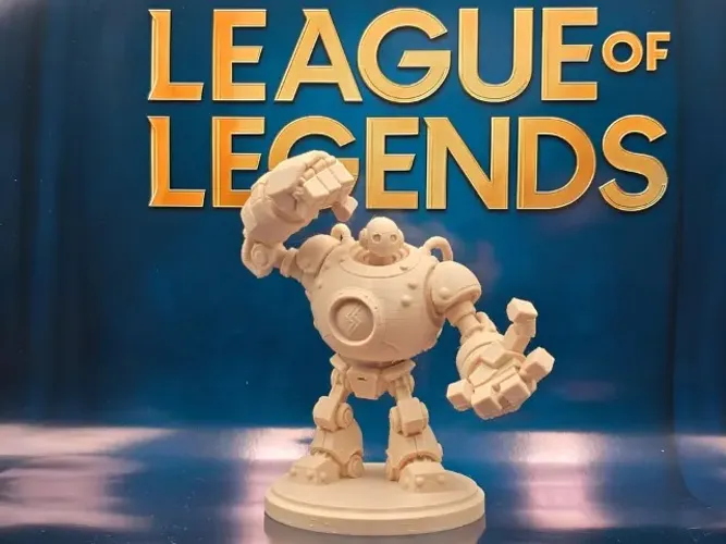 Impressão 3D Blitzcrank (League of Legends ) LoL - Sob Encomenda