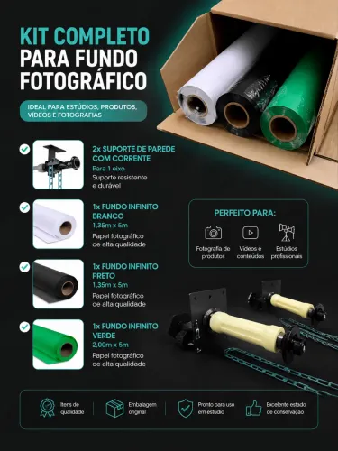 KIT FUNDO INFINITO FOTOGRÁFICO