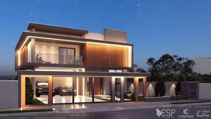 Casa de alto padrão no bairro Santa Terezinha em construção