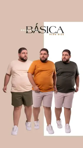 Camisas Básicas Plus Size
