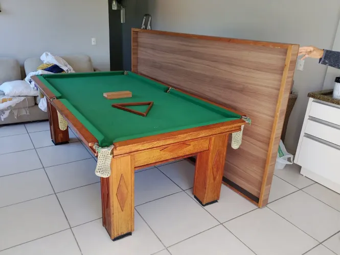 Mesa de sinuca + Tampo em MDF