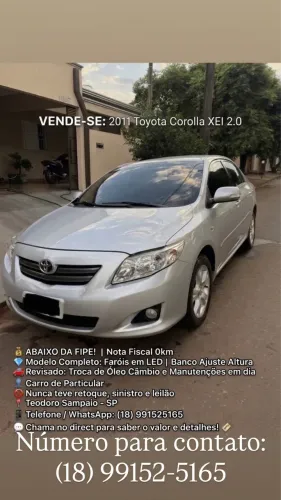 Toyota Corolla XEI 2.0 Flex 16V Aut. 2011